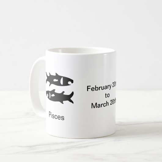 マグカップ – 魚座 (正面左)