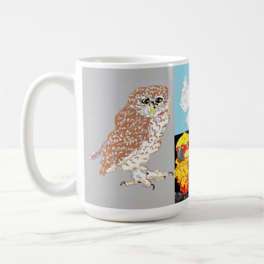 マグカップ:鳥への愛 コーヒーマグカップ (左)