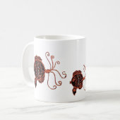 マグカップ – 3つの銅魚 (正面左)