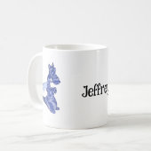 マグカップ – Blue Dragon with Name (正面左)