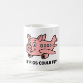 マグカップ(Classic Mug、330ml) - 豚が空を飛べたら コーヒーマグカップ (中央)