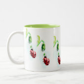 マグカップ: Ladybugs北米の花 ツートーンマグカップ (左)