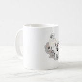 マグカップ： Pug コーヒーマグカップ (正面左)