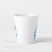 マグカップ – SubhanAllah書道ブルー (正面)