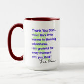 マグカップMD01 #ThankYouDad マグカップ (左)