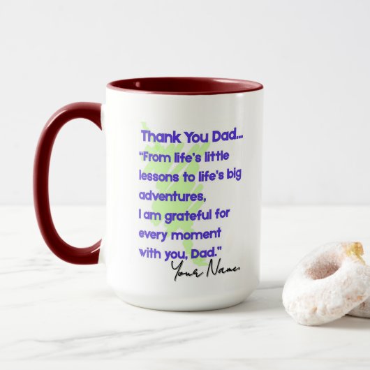 マグカップMD01 #ThankYouDad マグカップ (ドーナツ付き)