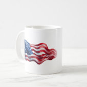 マグカップUSA国旗のデザイン コーヒーマグカップ (正面左)