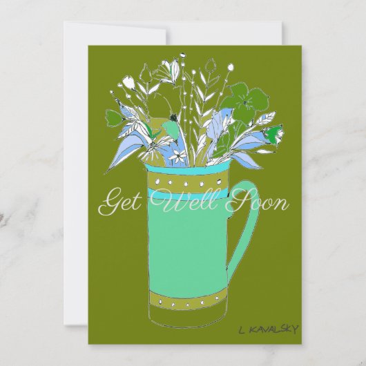 マグカラフルカードでオリーブの花を取る シーズンカード (正面)