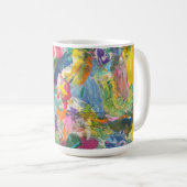マグカラフル美的抽象芸術ティーコーヒーカップ コーヒーマグカップ (正面右)