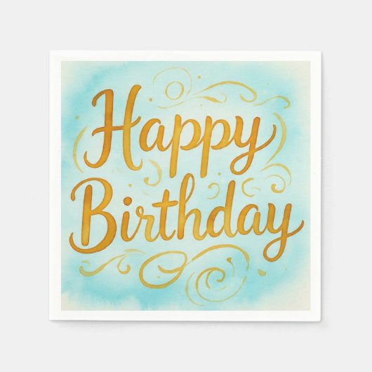マグカル誕生日 スタンダードカクテルナプキン (正面)