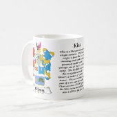 マグキス家族のハンガリーの紋章付き外衣 コーヒーマグカップ (正面左)