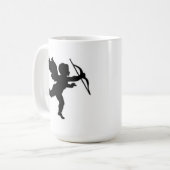 マグキューピッドブラック コーヒーマグカップ (正面左)