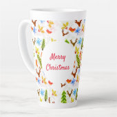 マグクリスマスパターンのお祭りシーズン カフェラテマグ (左アングル)