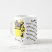 マググラハム家族の紋章付き外衣 コーヒーマグカップ (正面左)