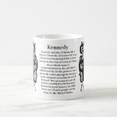マグケネディ家族の紋章付き外衣 コーヒーマグカップ (中央)