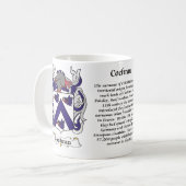 マグコクラン家族の紋章付き外衣 コーヒーマグカップ (正面左)