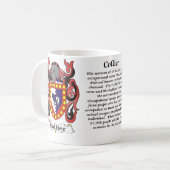 マグコリアー家族の紋章付き外衣 コーヒーマグカップ (正面左)