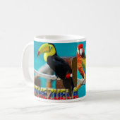 マグコーヒのマグカップ私はベネズエラ大好き、カスタマイズ可能 コーヒーマグカップ (正面左)