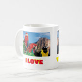 マグコーヒのマグカップ私はベネズエラ大好き、カスタマイズ可能 コーヒーマグカップ (正面左)