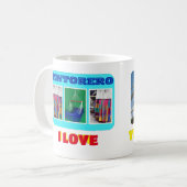 マグコーヒのマグカップ私はベネズエラ大好き、カスタマイズ可能 コーヒーマグカップ (正面左)