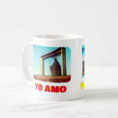 マグコーヒのマグカップ私はベネズエラ大好き、カスタマイズ可能 コーヒーマグカップ (正面左)