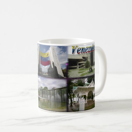 マグコーヒのマグカップ私はベネズエラ大好き、カスタマイズ可能 コーヒーマグカップ (正面右)