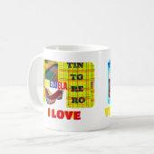 マグコーヒのマグカップ私はベネズエラ大好き、カスタマイズ可能 コーヒーマグカップ (正面左)