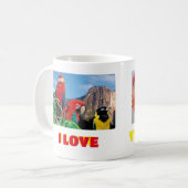 マグコーヒのマグカップ私はベネズエラ大好き、カスタマイズ可能 コーヒーマグカップ (正面左)