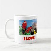 マグコーヒのマグカップ私はベネズエラ大好き、カスタマイズ可能 コーヒーマグカップ (左)