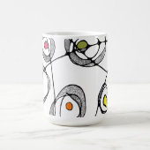 マグコーヒの母親モダンは白い円を描く コーヒーマグカップ (中央)
