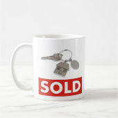 マグコーヒティーカップ不動産仲介業者紅白販売標識 コーヒーマグカップ (左)