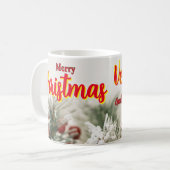 マグコーヒーメリークリスマスベネズエラ，カスタマイズ可能 コーヒーマグカップ (正面左)