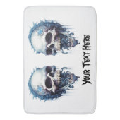 マグゴッツとスチームパンク詳細とブルースカル バスマット (正面縦)