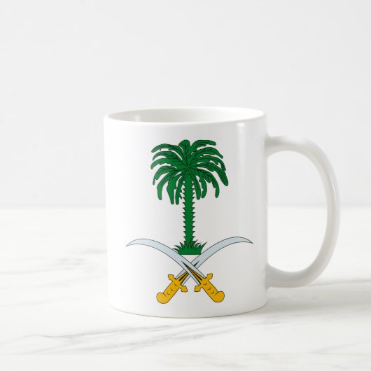 マグサウジアラビアの紋章付き外衣 コーヒーマグカップ (右)