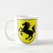 マグシュトゥットガルトの紋章付き外衣 コーヒーマグカップ (左)