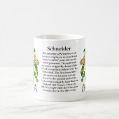 マグシュナイダー家族の紋章付き外衣 コーヒーマグカップ (中央)