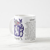 マグシュミツト家族の紋章付き外衣 コーヒーマグカップ (正面左)