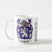 マグシュミツト家族の紋章付き外衣 コーヒーマグカップ (左)