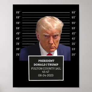 マグショット大統領ドナルドJトランプMugshot 2023おもしろい ポスター