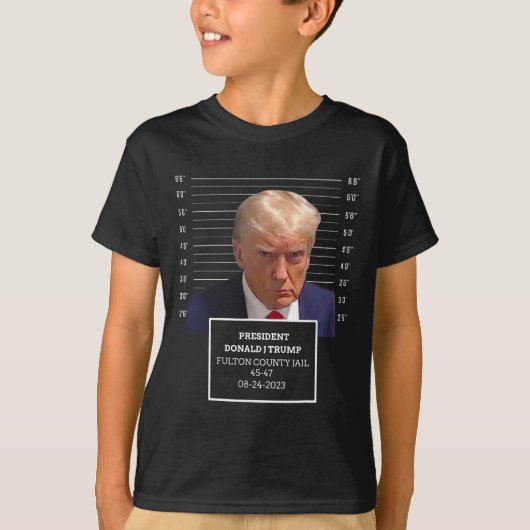 マグショット大統領ドナルドJトランプMugshot 2023おもしろい Tシャツ (正面)