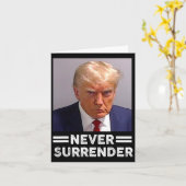 マグショット決してトランプ投票を放棄しない2024 カード (黄色い花)