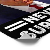 マグショット決してトランプ投票を放棄しない2024 ポスター (角)