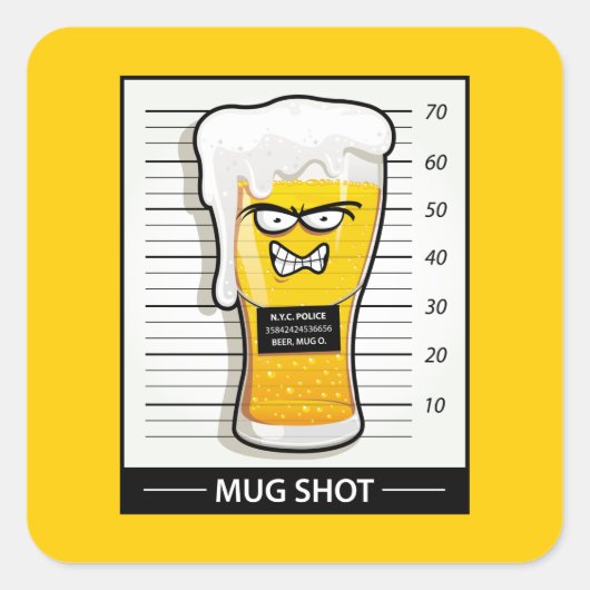 マグショット スクエアシール (正面)