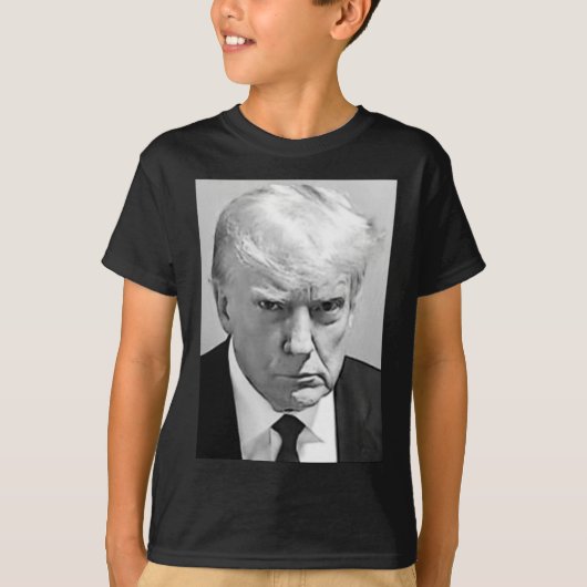 マグショット – ドナルド・トランプ・マグショット Tシャツ (正面)