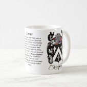 マグジョーンズ家族の紋章付き外衣 コーヒーマグカップ (正面右)