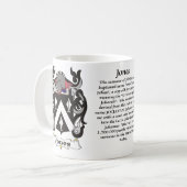 マグジョーンズ家族の紋章付き外衣 コーヒーマグカップ (正面左)