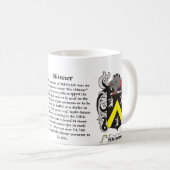 マグスキナー家族の紋章付き外衣 コーヒーマグカップ (正面右)