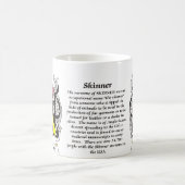 マグスキナー家族の紋章付き外衣 コーヒーマグカップ (中央)