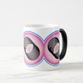 マグスタイリッシュカスタマイズ可能なセラミックコフェカップ モーフィングマグカップ (正面右)