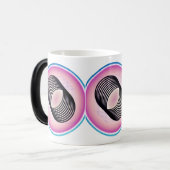 マグスタイリッシュカスタマイズ可能なセラミックコフェカップ モーフィングマグカップ (正面左)